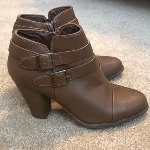 Brown booties